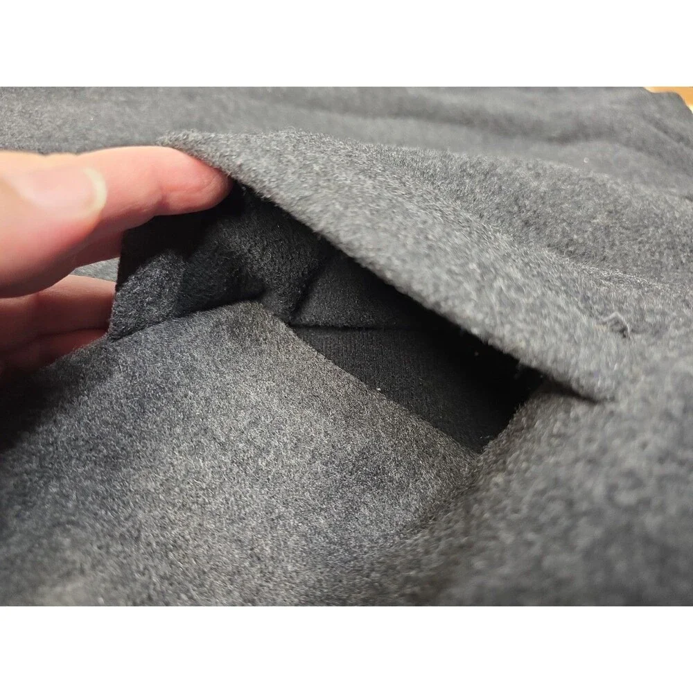 J CREW University Jacket Mens XL Charcoal Thinsulate Quilted Lined Button